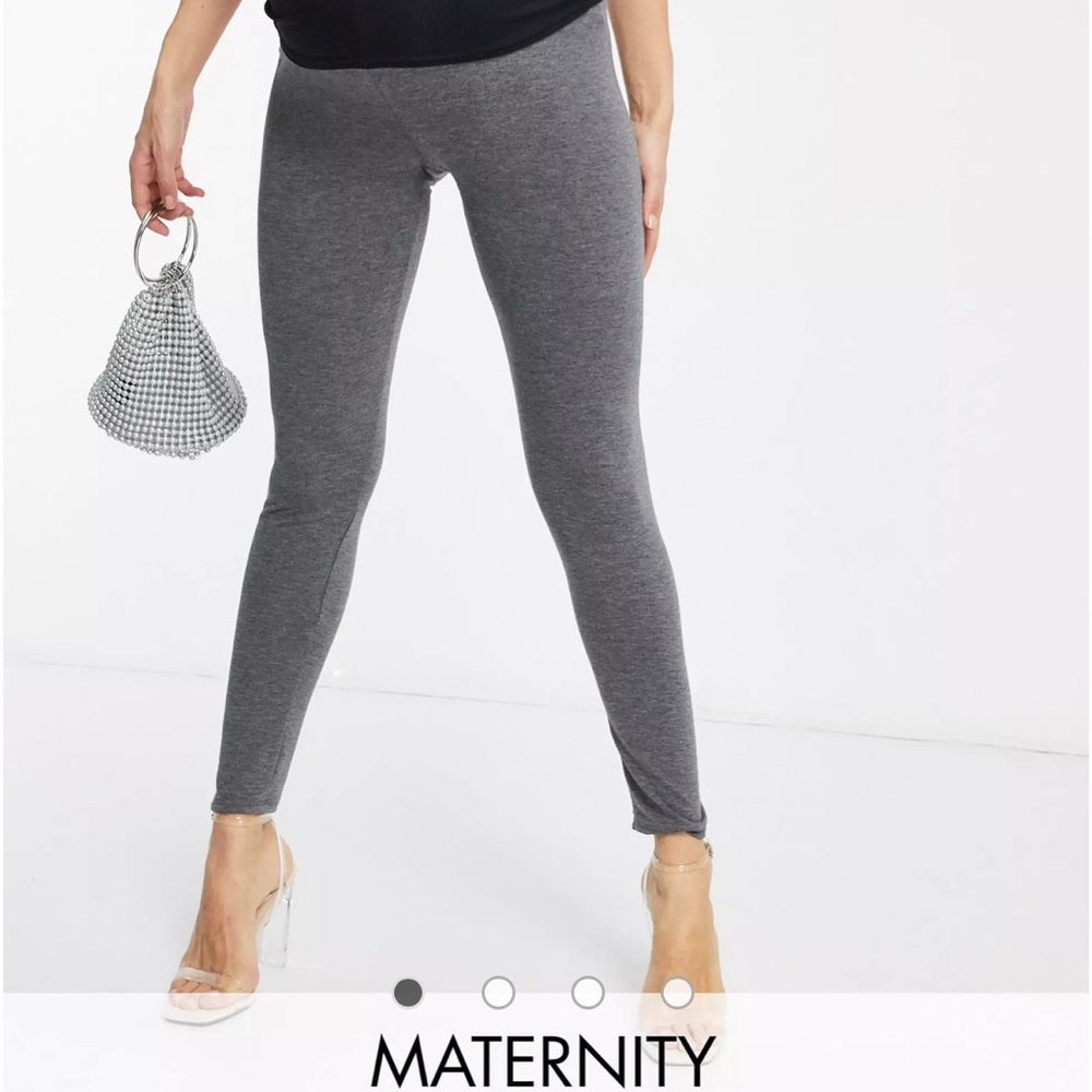 FLOUNCE Club Maternity over the bump supersoft leggings in gray